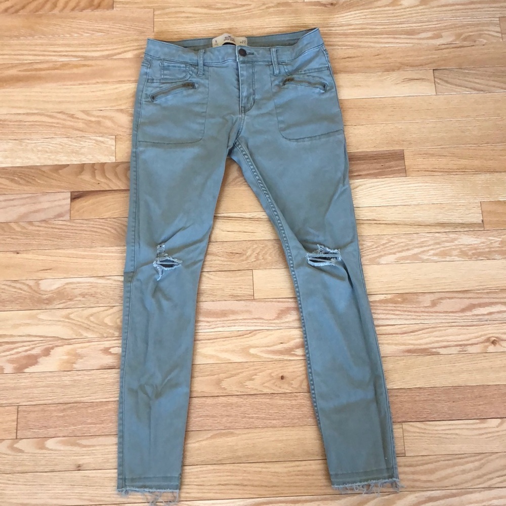 Olive Green Jeans